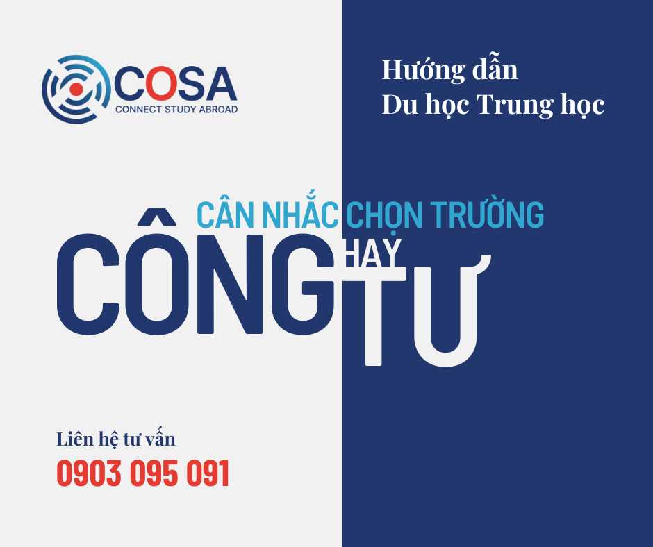Du học Trung học: Trường Công hay Trường Tư