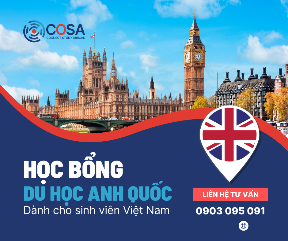 Các loại học bổng Du học Anh