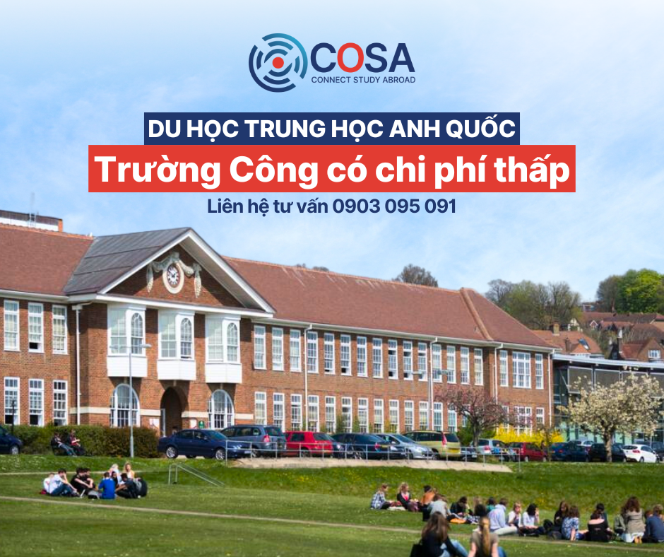 Du học Trung học Anh quốc: Trường công có chi phí thấp