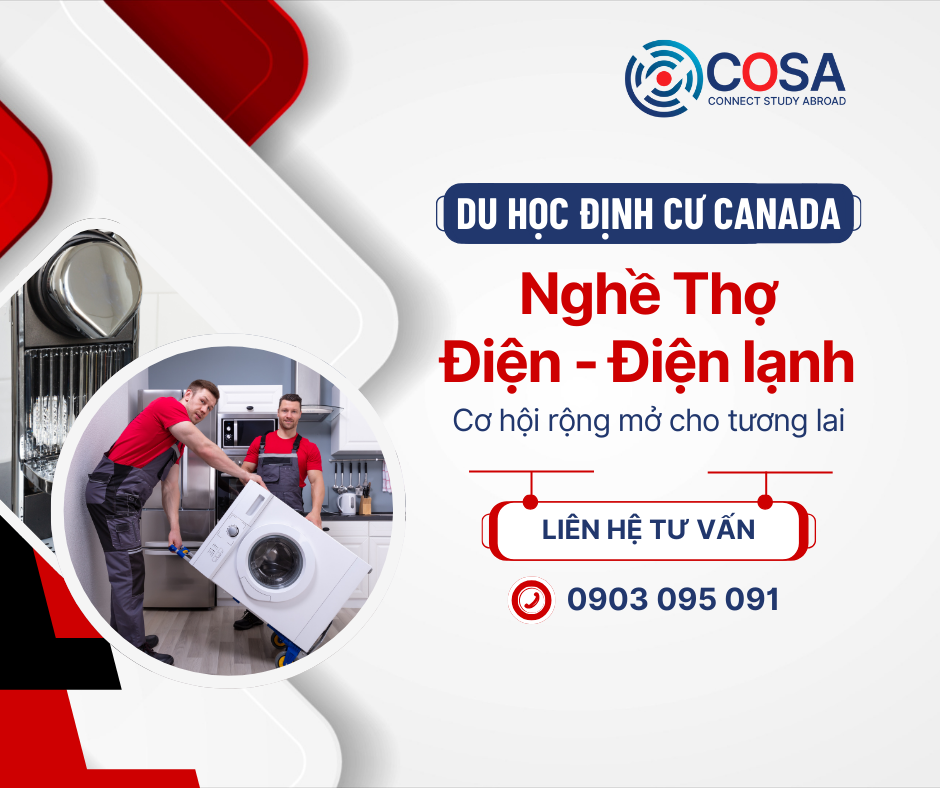 Du học định cư Canada với nghề Thợ Điện – Điện lạnh: Cơ hội rộng mở cho tương lai