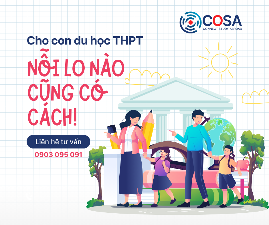Cho con du học THPT – Nỗi lo nào cũng có cách!