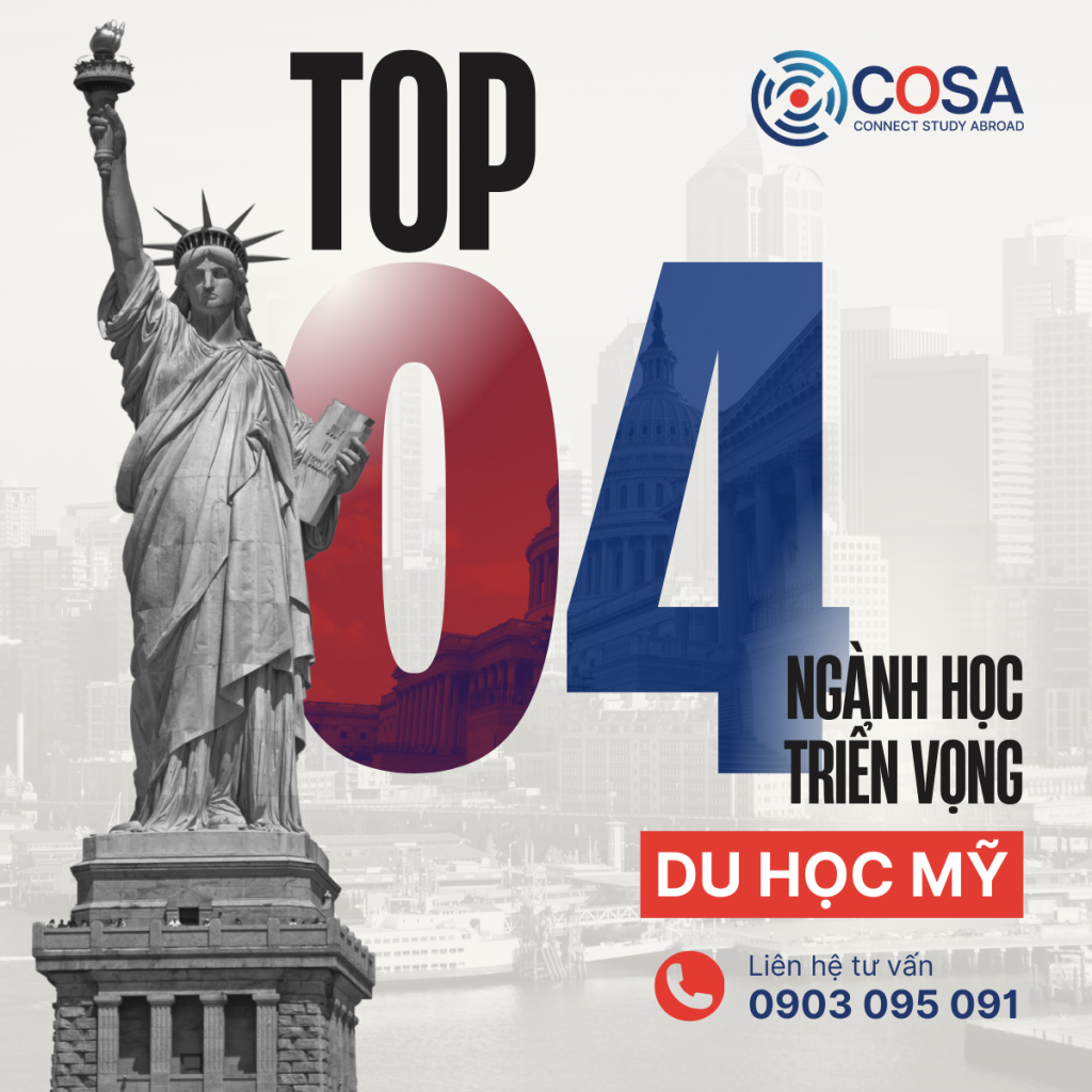 Top 4 ngành học triển vọng du học Mỹ