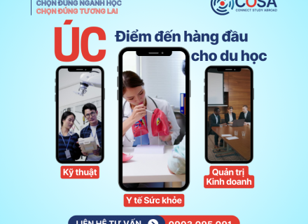 Úc – điểm đến hàng đầu cho du học ngành Y học, Kỹ thuật và Quản trị kinh doanh