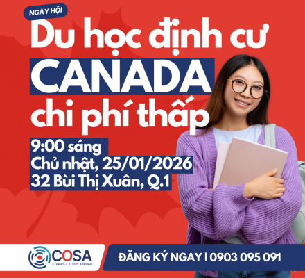 Ngày hội Du học – Định cư Canada Chi phí thấp 2026